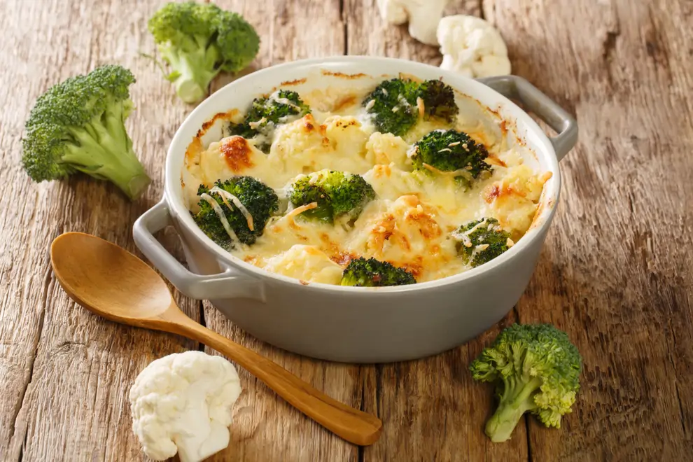 Brócoli con salsa bechamel