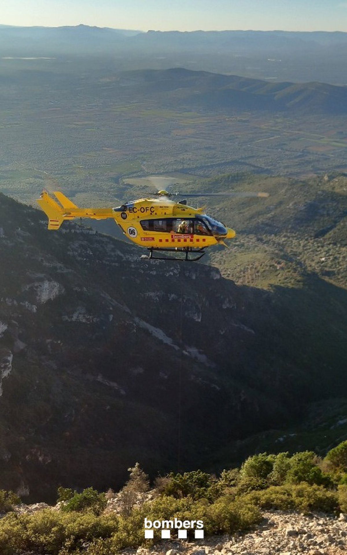 Muere una mujer al caer unos 60 metros de un camino en Santa Maria de Besora (Barcelona)