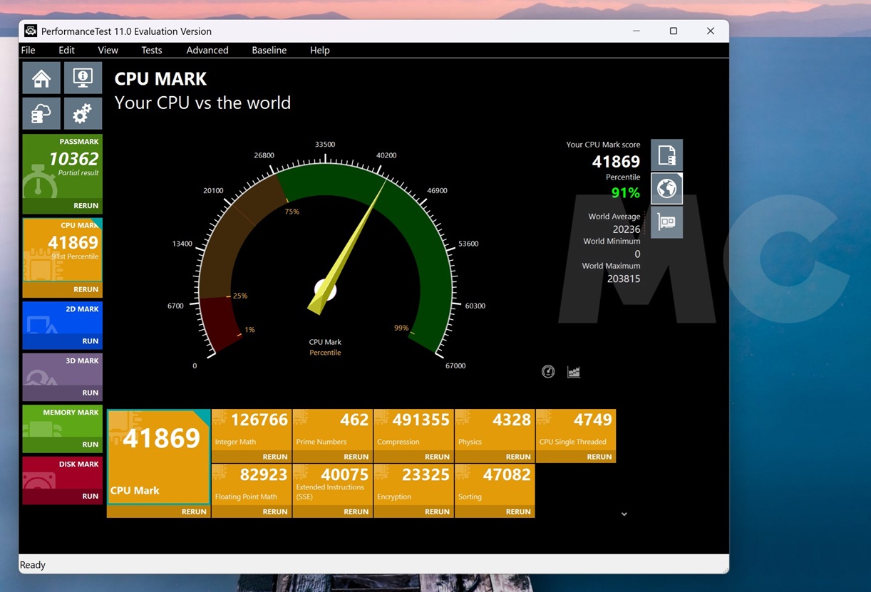 Ryzen 7 9850X3D passmark