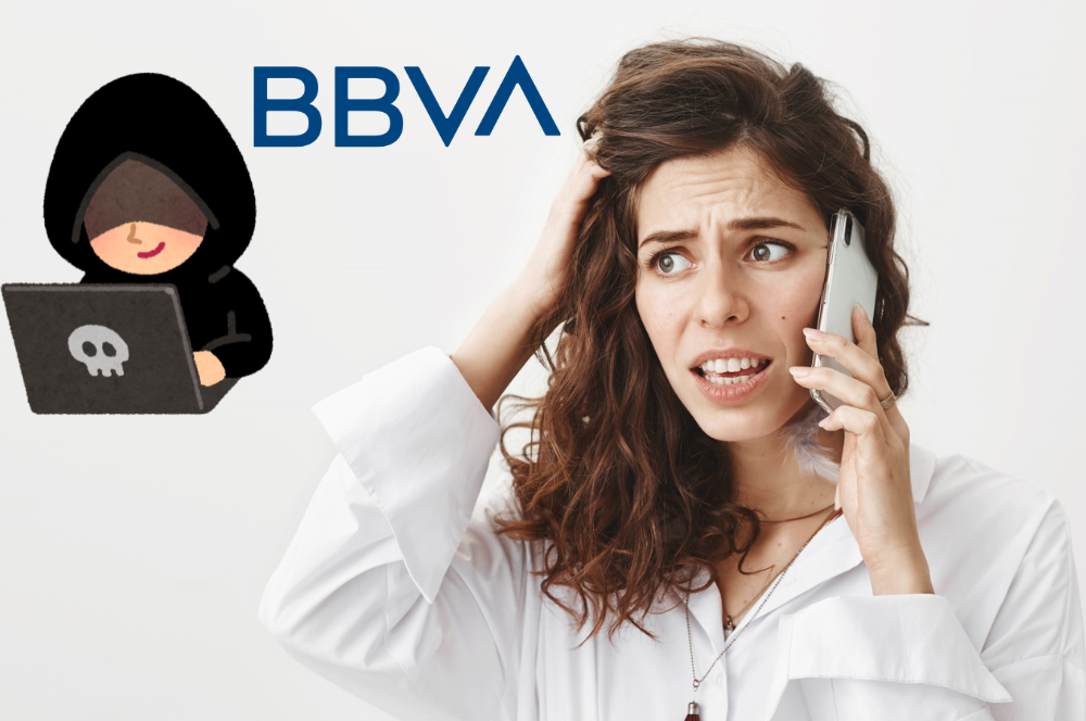 Suplantar a BBVA y realizar transferencias falsas por teléfono