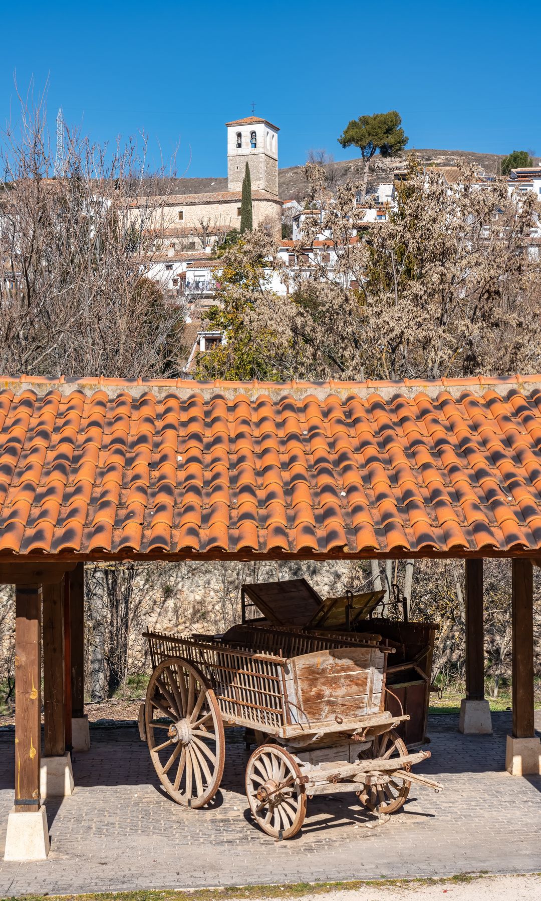 Vista panorámica de Olmeda de las Fuentes, la ciudad de los pintores, Madrid