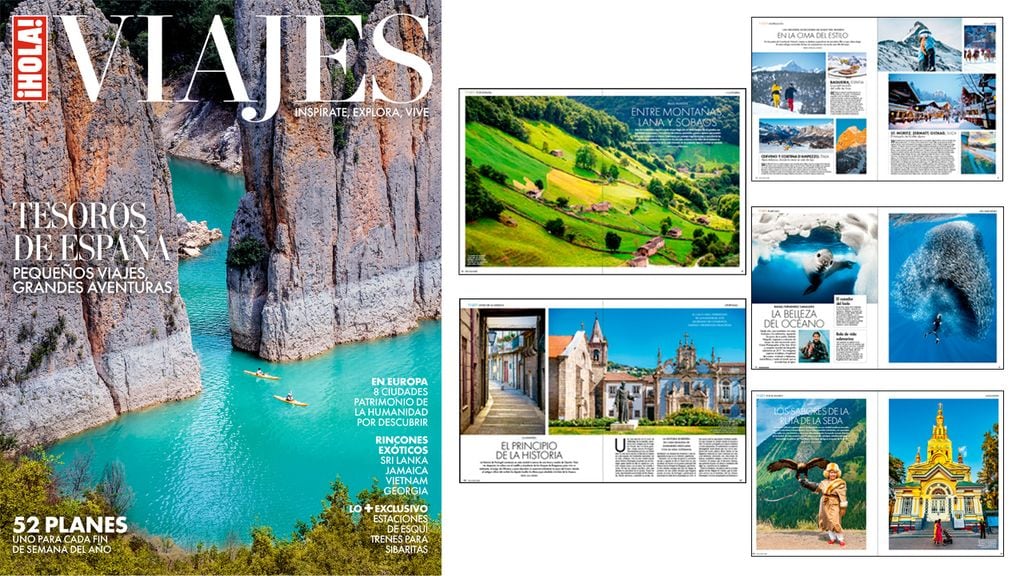 Portada e interiores del nuevo especial ¡HOLA! Viajes otoño-invierno 2025-2026