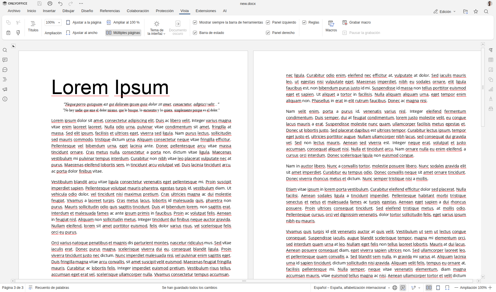 Documentación de ONLYOFFICE 9.3