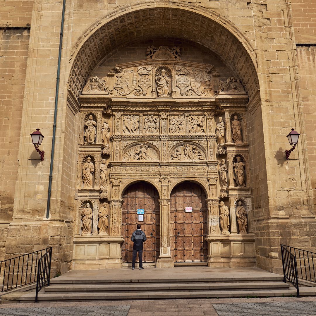 Haro, façade de l'église de Santo Tomas