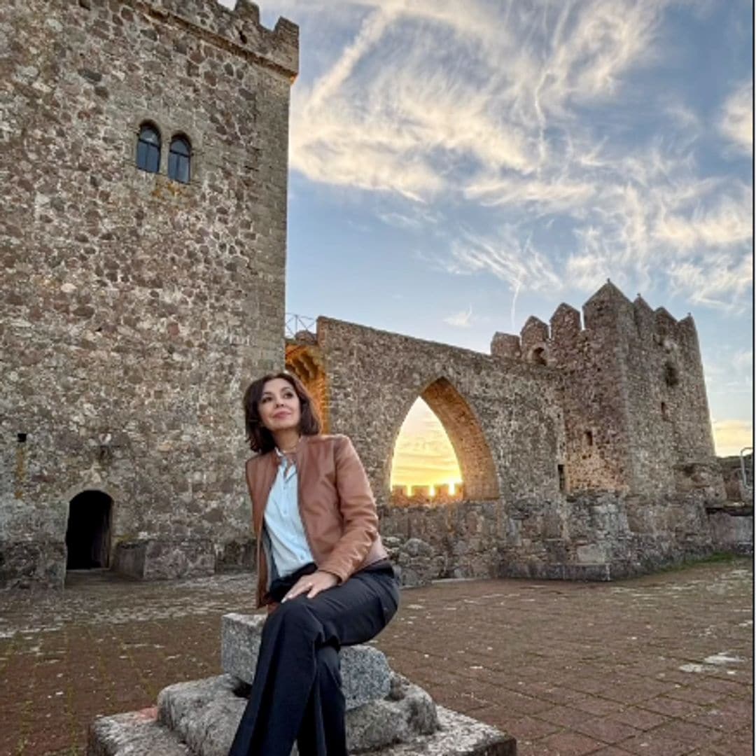 Isabel Gemio en el Castillo de Alburquerque, Badajoz