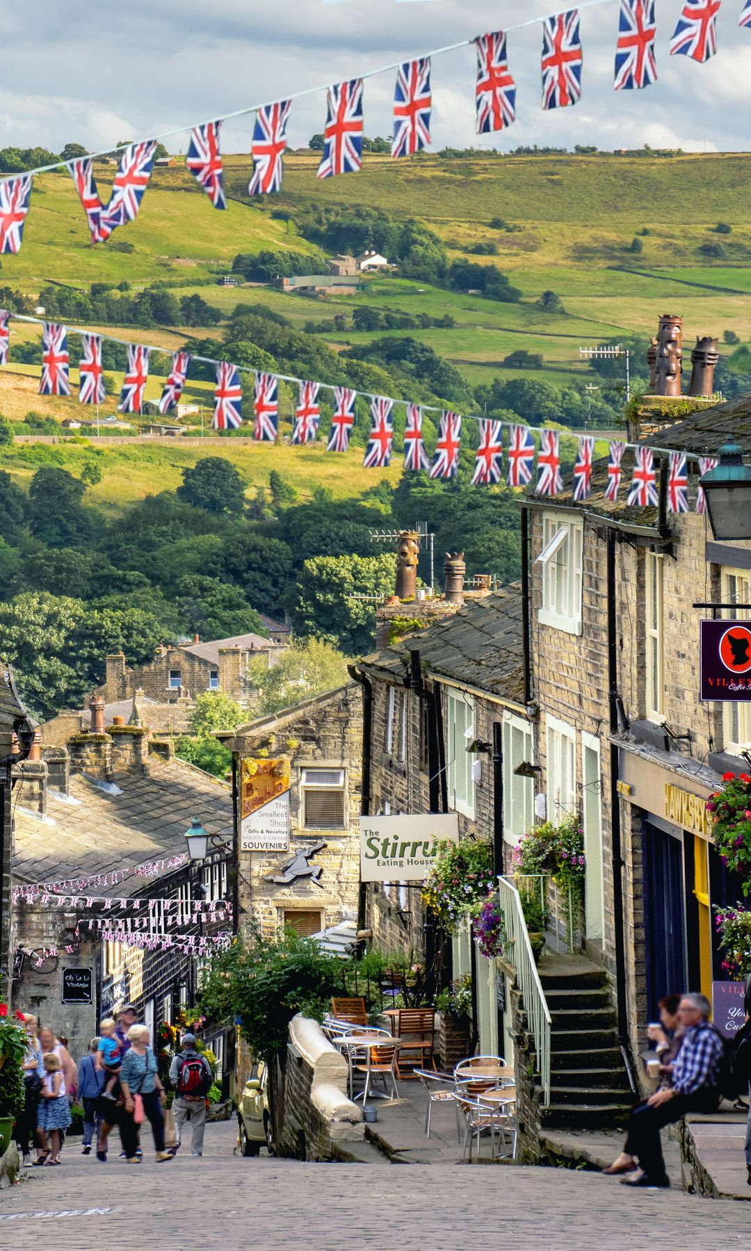 Calles del pueblo de Haworth, Yorkshire