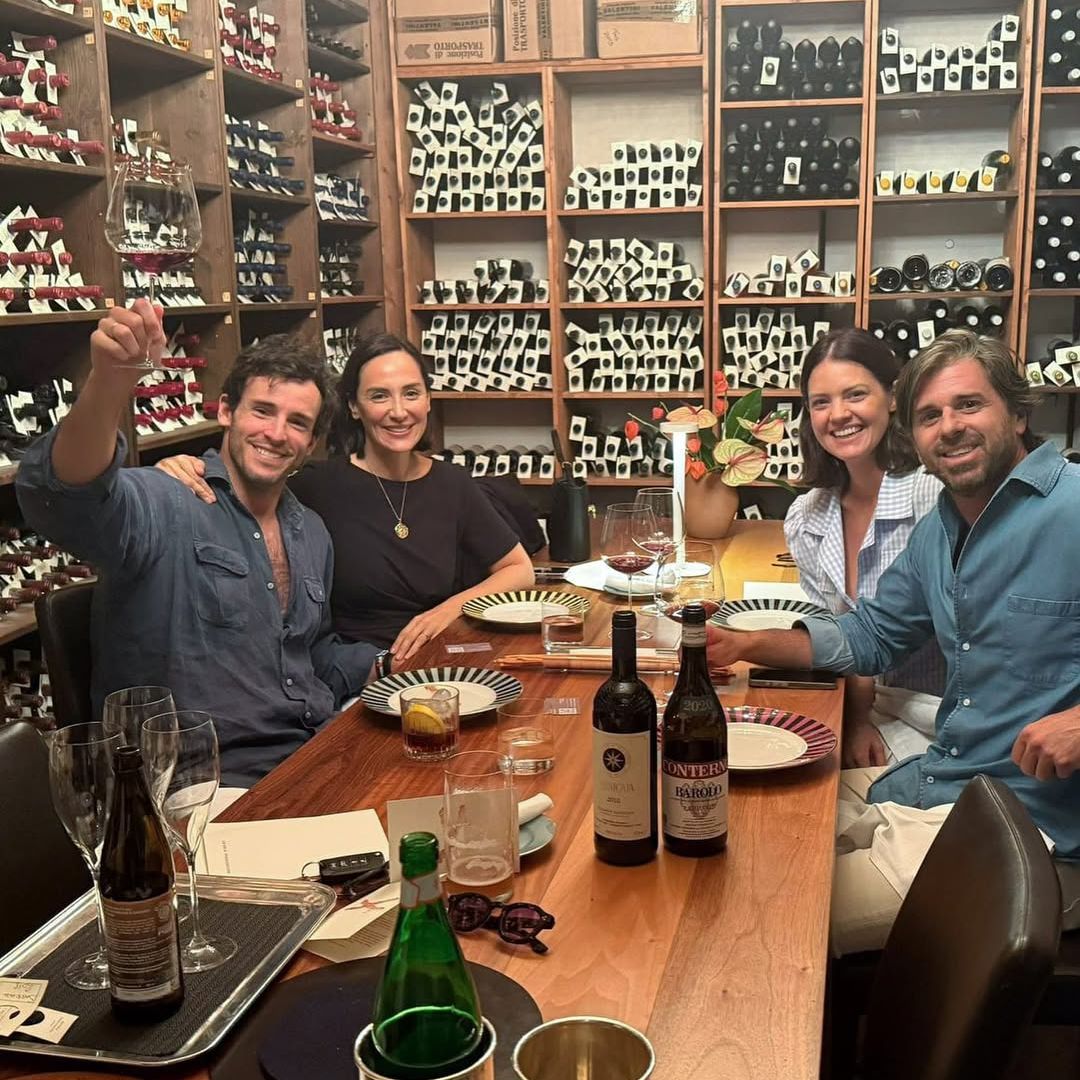 Tamara Falcó, Íñigo Onieva, Isabelle Junot y Álvaro Falcó en Módena, Italia