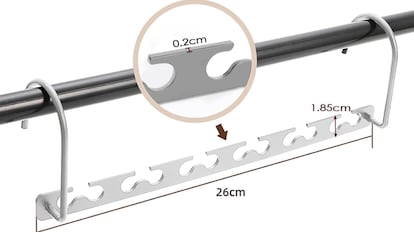 lote de perchas plegables de metal