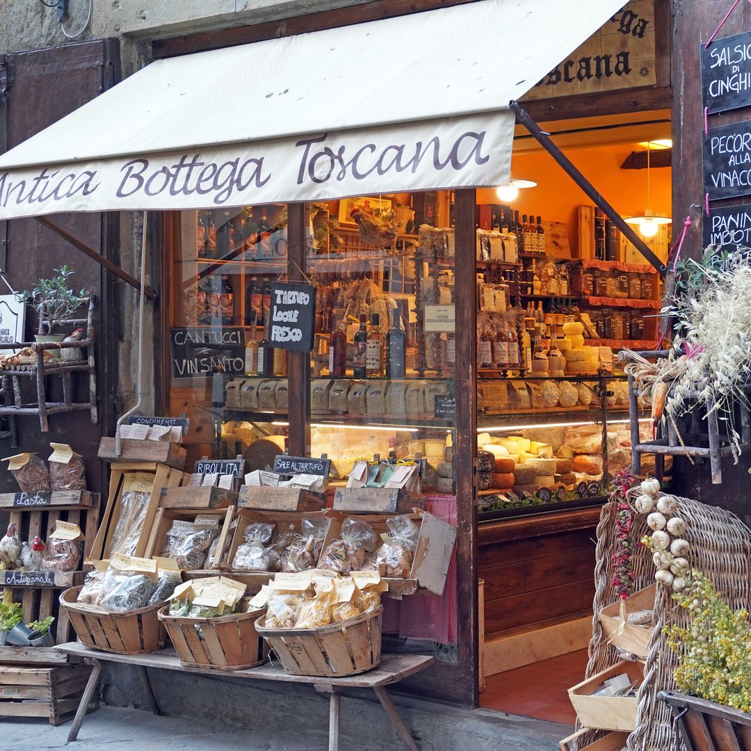 Comercio tradicional en Toscana