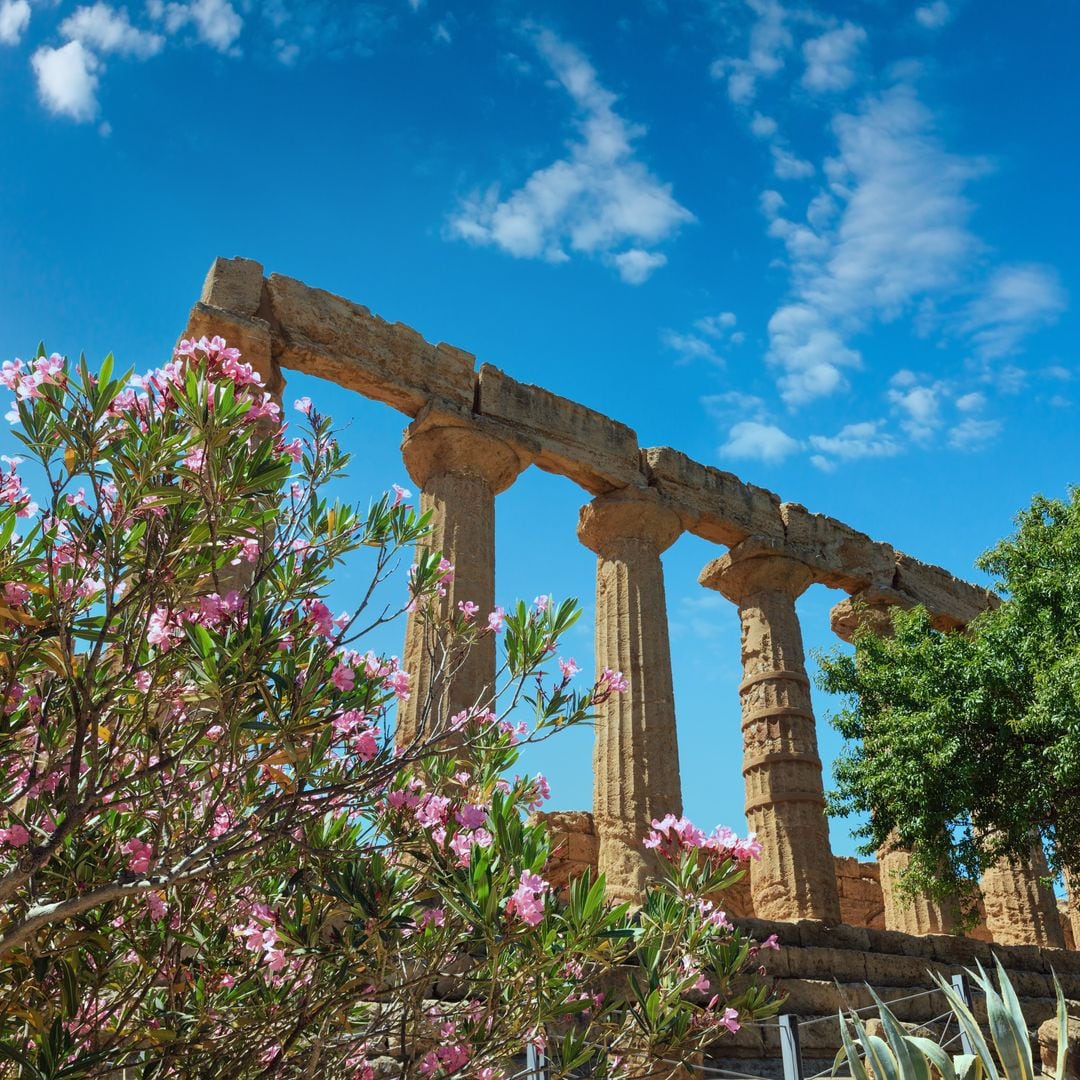 Templo de Juno en el Valle de los Templos en Sicilia