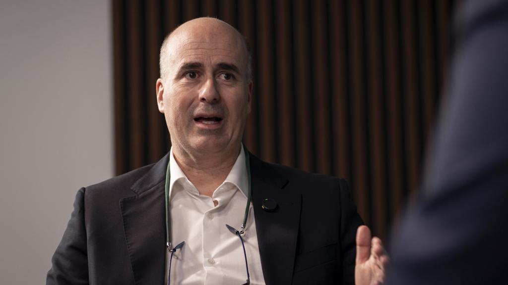 Fernando Campos, director general de DKV, durante su intervención en la primera jornada del I Observatorio del Sector Asegurador.