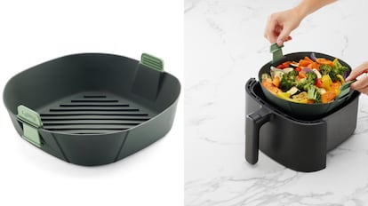 cesta de freidora de silicona