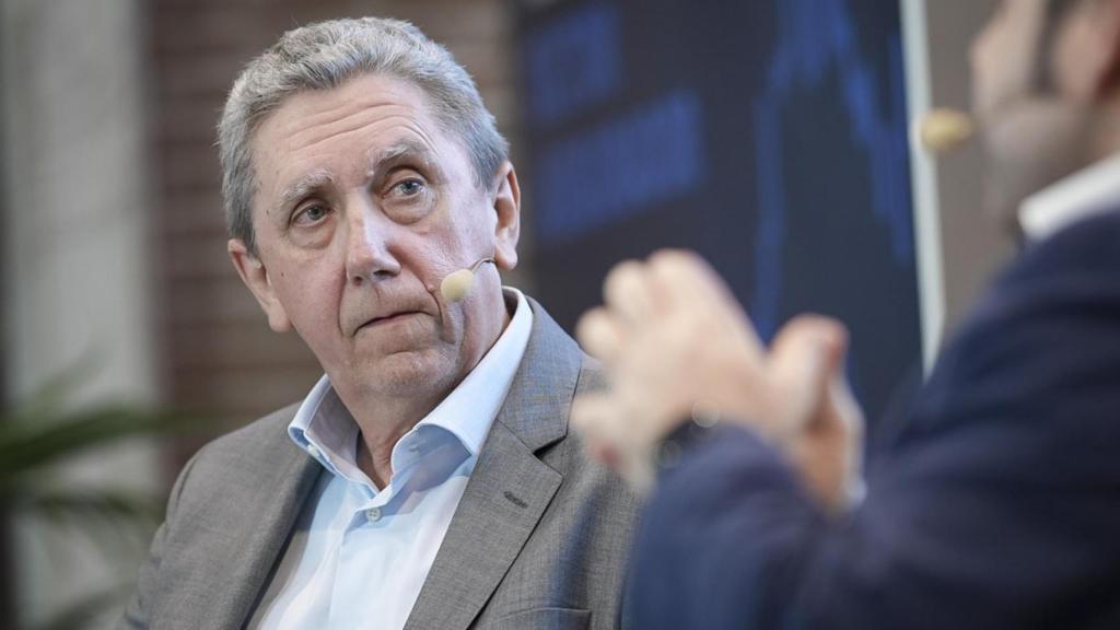 Mariano Jiménez Lasheras, presidente de la Organización de Asesores Previsionales (OCOPEN), durante su intervención bajo el título 'Seguridad social complementaria'; en la segunda jornada del I Observatorio del Sector Seguros.