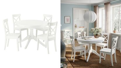 Perfecto para cualquier estilo de hogar: estos juegos de mesa y sillas de Ikea son precisamente eso.