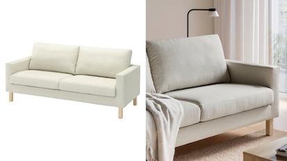 Este sofá de Ikea encaja en estilos minimalistas.