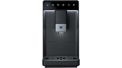 Vista de la cafetera superautomática Incapto Aura negra.