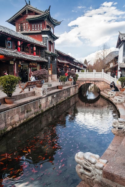 Lijiang, antigua ciudad declarada patrimonio de la humanidad.