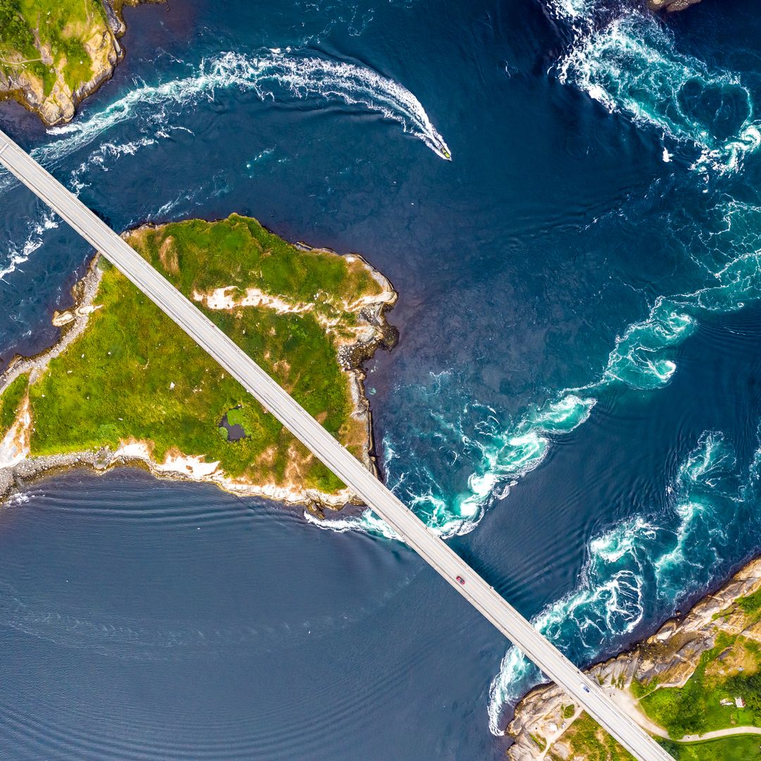 Mareas en el estrecho de Saltstraumen, Noruega