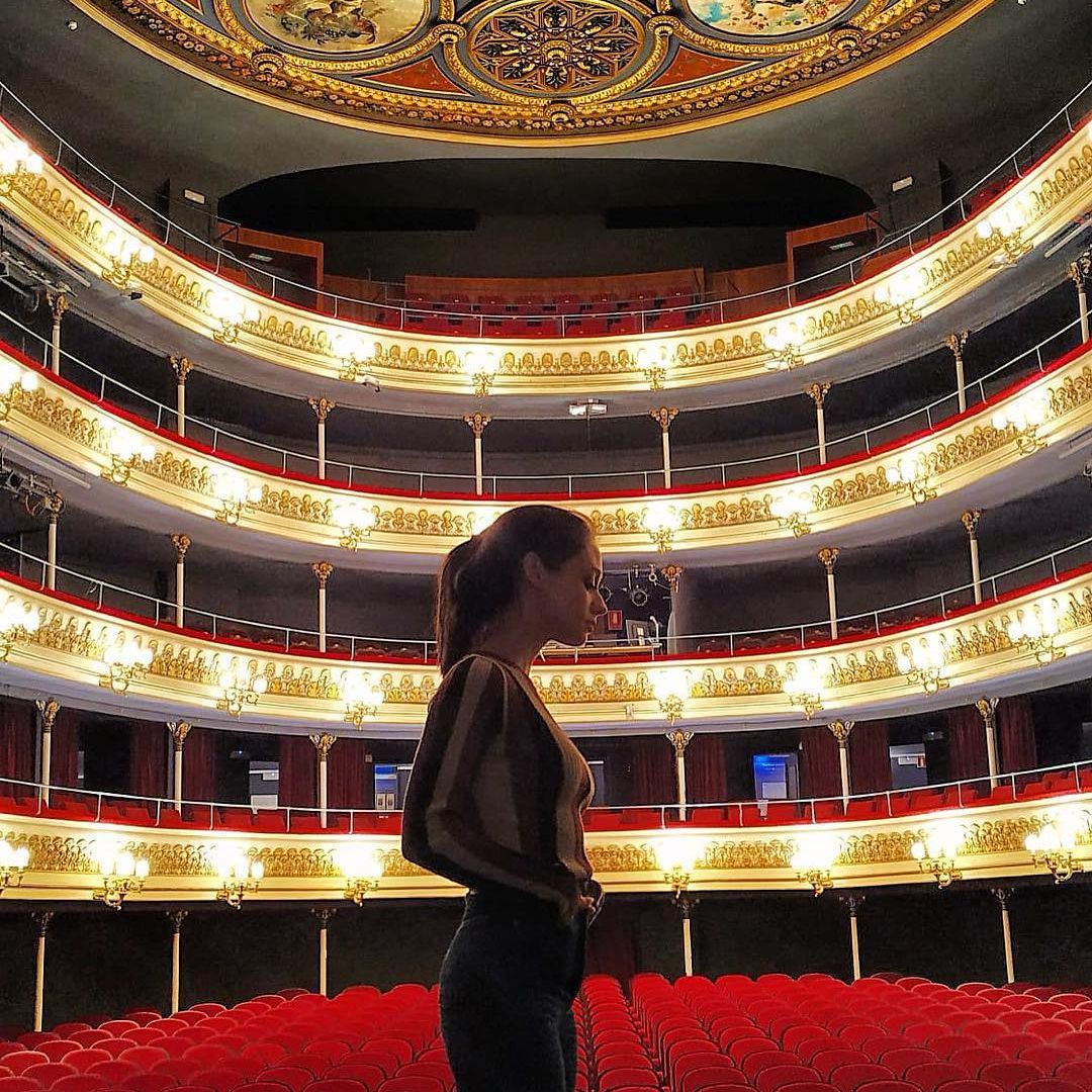 La actriz Elena Anaya en el Teatro Principal de Zaragoza