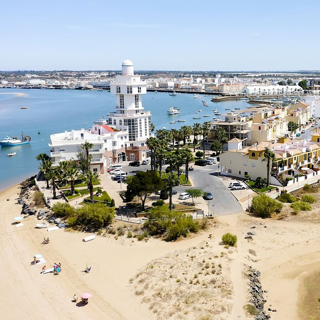 Vista panorámica de la ciudad de Huelva, Isla Cristina