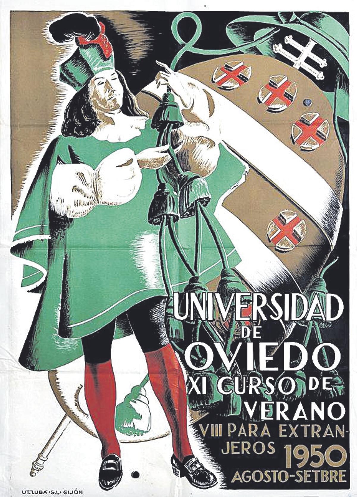 Un cartel de la Universidad de Oviedo
