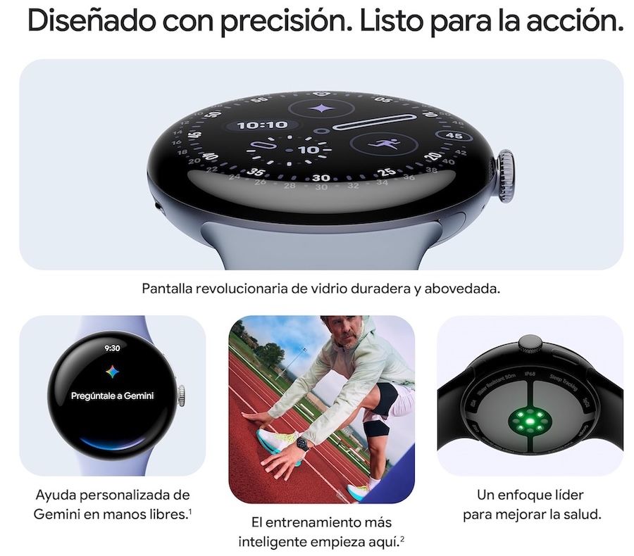 Varias funciones de Google Pixel Watch 4