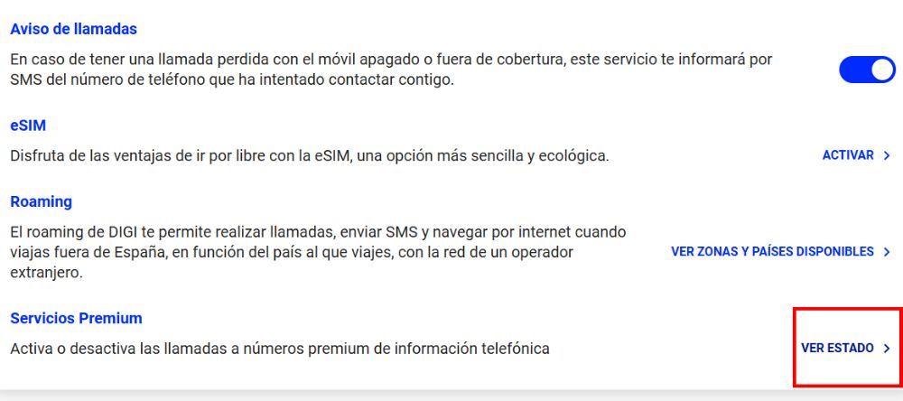 Acceda a los servicios avanzados de Digi desde la web