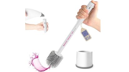 escobilla de baño con dispensador