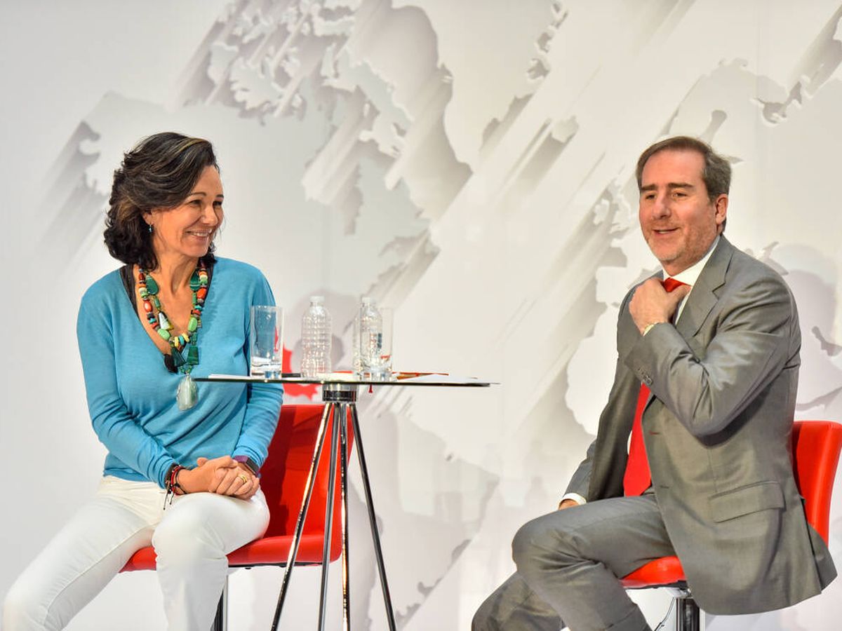 Ana Botín, presidenta del Banco Santander, y Héctor Grisi, director general del Banco Santander. Santander