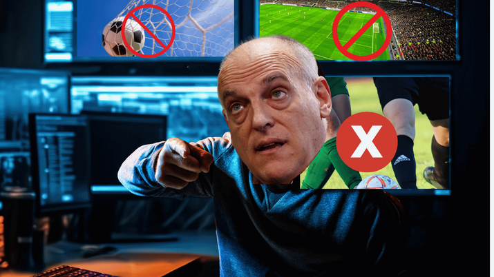 Versión imitación de Javier Tebas de interceptar señales ilegales