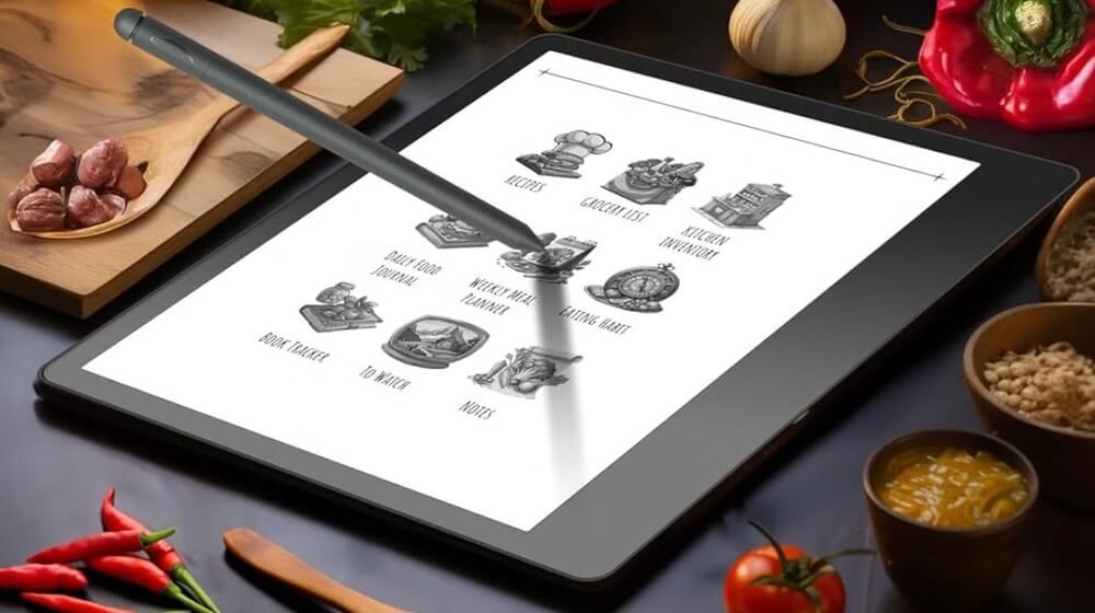 Usar recetas en Kindle Scribe