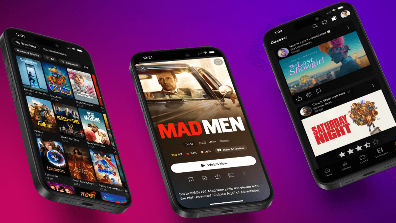 Capturas de pantalla de la nueva aplicación Plex para dispositivos móviles