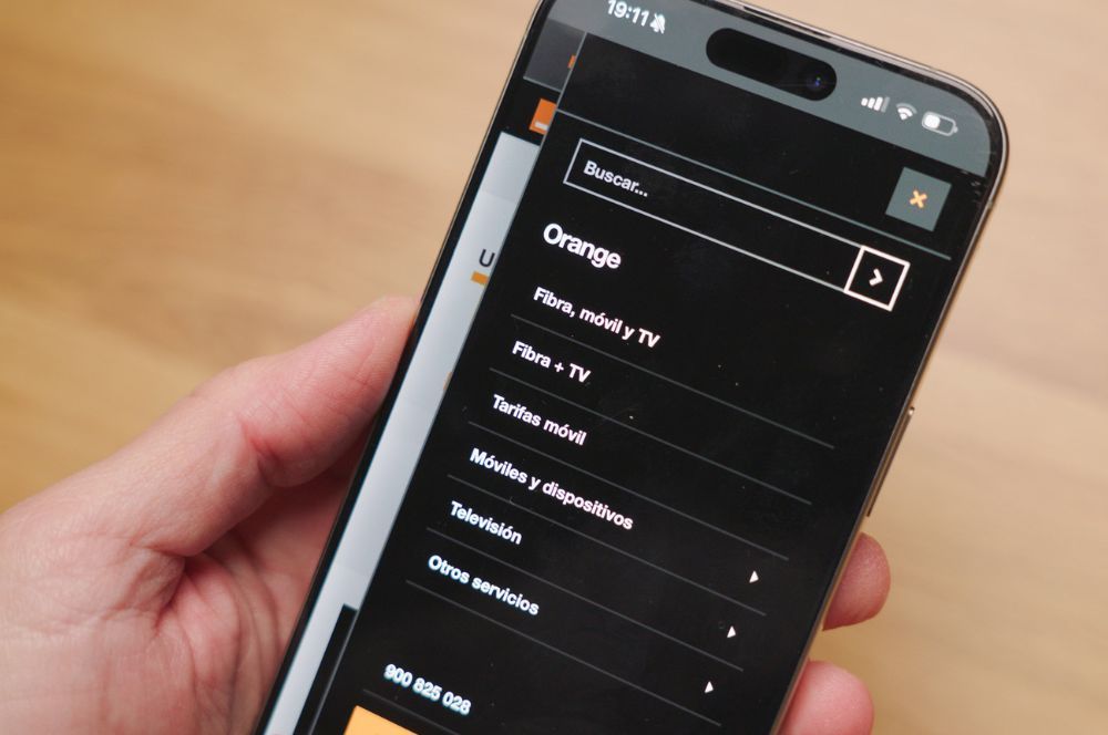 Sitio web del servicio naranja
