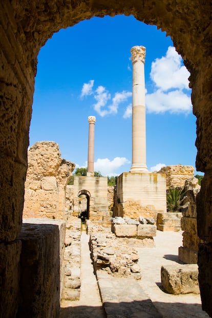 Las ruinas de Cartago, Túnez.