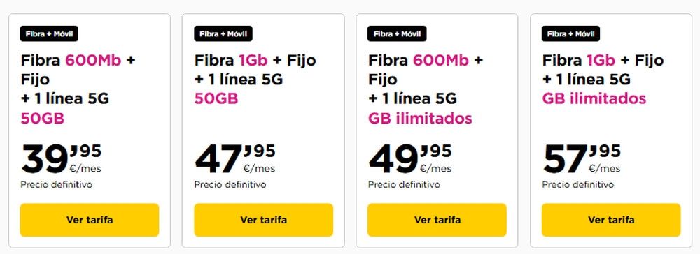Nueva tarifa de convergencia de Jazztel