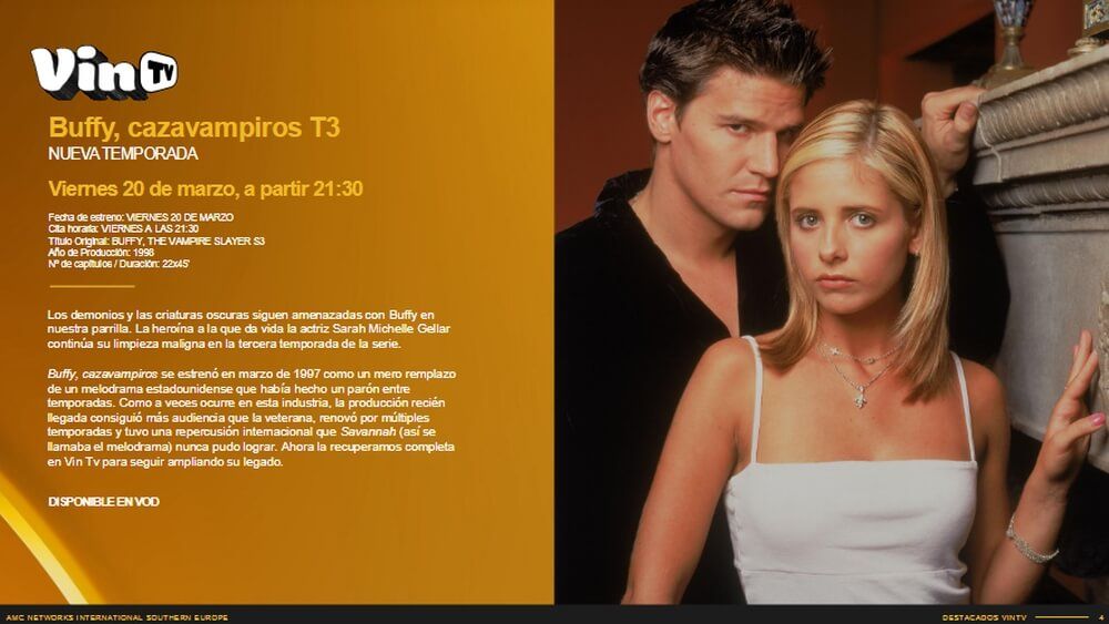 Buffy, la cazavampiros, todavía se transmite en VinTV