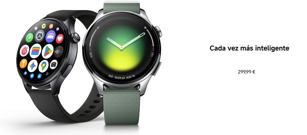 Xiaomi Mi Watch 5 en su web