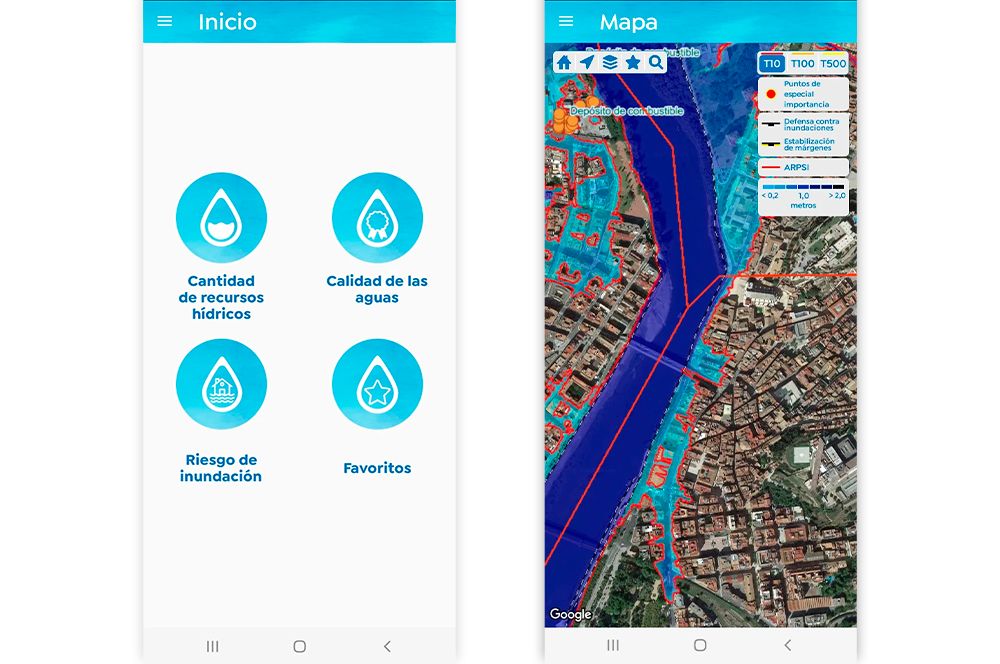 Aplicación móvil Info Agua