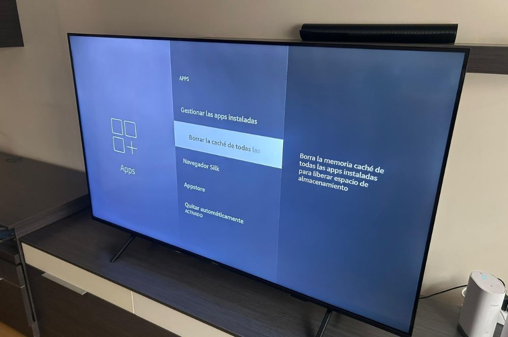 Borrar caché de la aplicación Fire TV