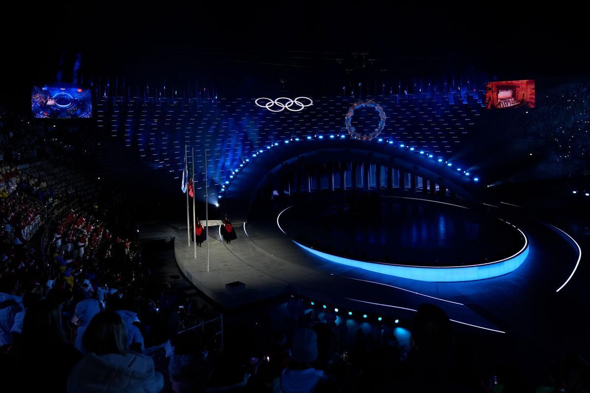 Ceremonia de clausura de los Juegos Olímpicos de Invierno, este domingo.