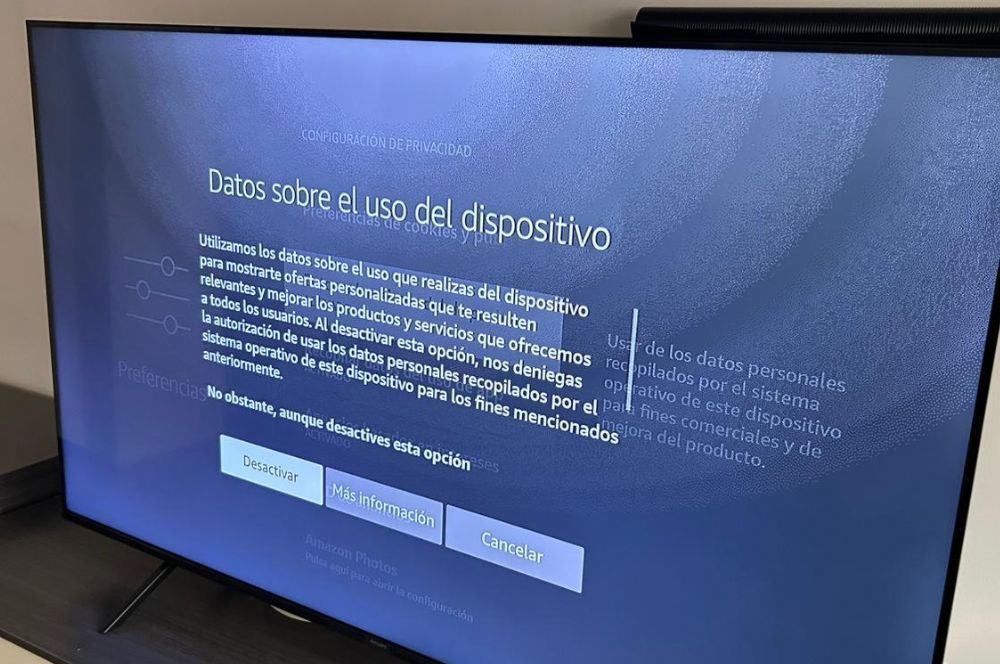 Datos sobre el uso del dispositivo en Fire TV