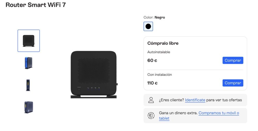 Imagen de router con Movistar WiFI 7