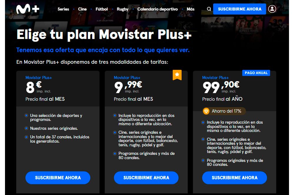 Precio Movistar Plus+