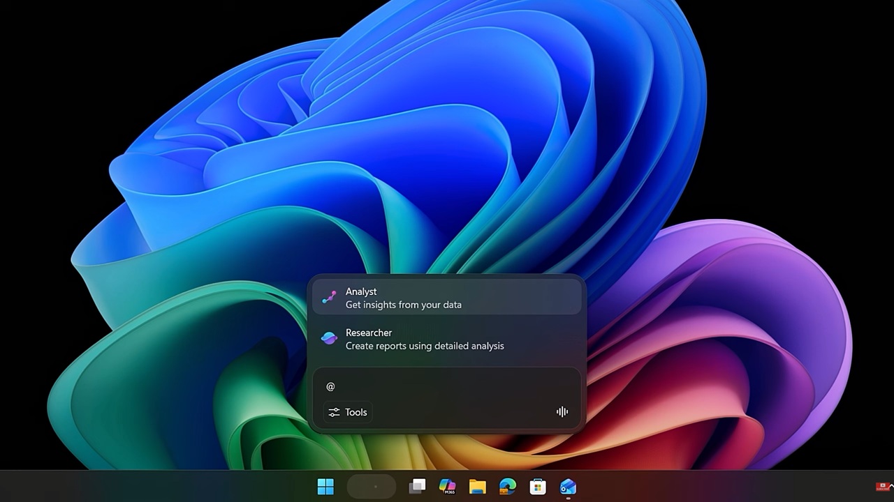 Cuadro de búsqueda de copiloto de Windows 11