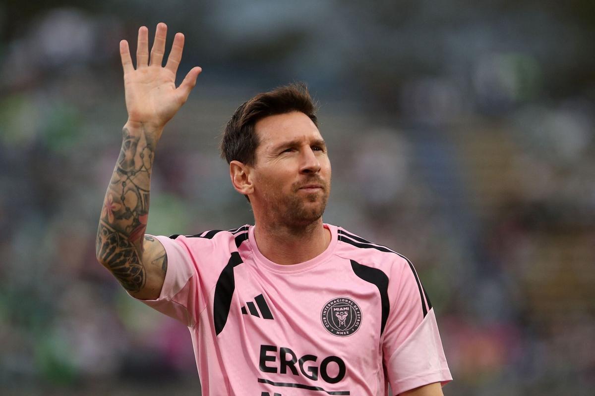 Imagen reciente de Leo Messi en un partido con el Inter Miami.