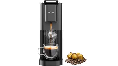 La cafetera Power Caps 20 Cream de Cecotec dispone de calentamiento rápido con sistema Thermoblock y 1.400W de potencia.