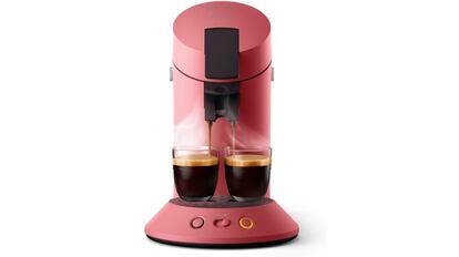 La cafetera Philips Senseo Original Plus permite preparar dos cafés a la vez.