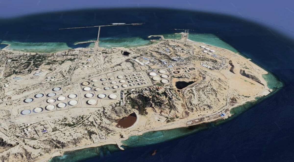 Imagen satelital de la isla Jark