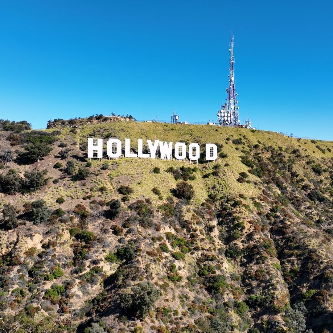 Cartel de Hollywood en Los Ángeles, Estados Unidos