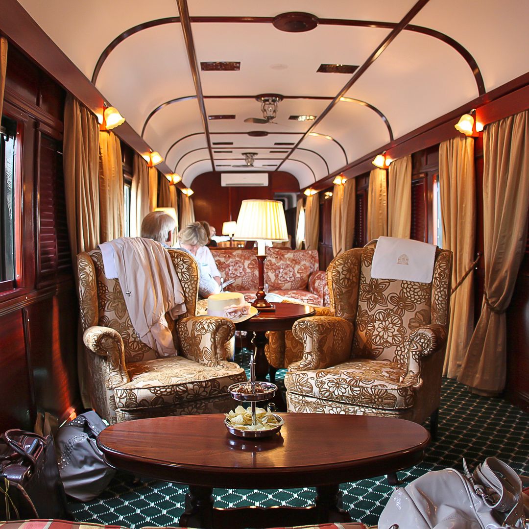Vagón de lujo en un tren